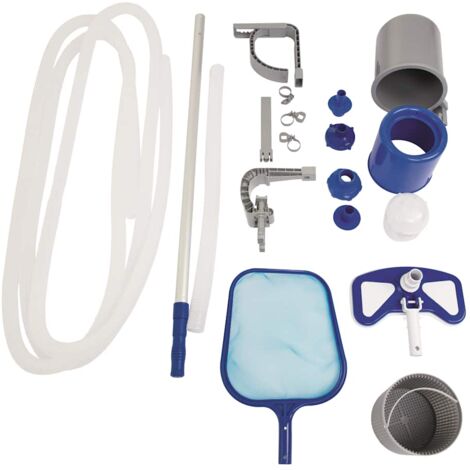 Reinigungsset BESTWAY Flowclear Deluxe Pool mit Vakuumsauger und Kescher 58237
