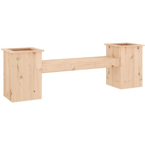 vidaXL Gartenbank mit Pflanzkübeln 184,5x39,5x56,5cm Douglasienholz im