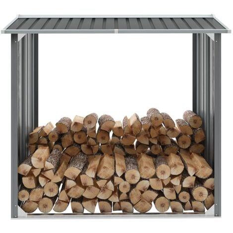 Brennholzlager Metall Kaminholzunterstand Brennholzregal Verzinkter Stahl 330cm 