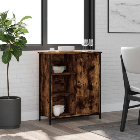 Sideboard Räuchereiche 70x30x80 cm Holzwerkstoff vidaXL (1/5)