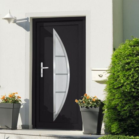 Haustür Anthrazit 108x200 cm PVC vidaXL