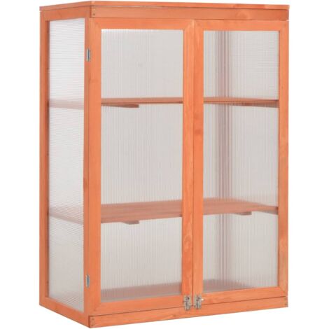 Gewächshaus-Schrank Holz 75x47x109 cm vidaXL