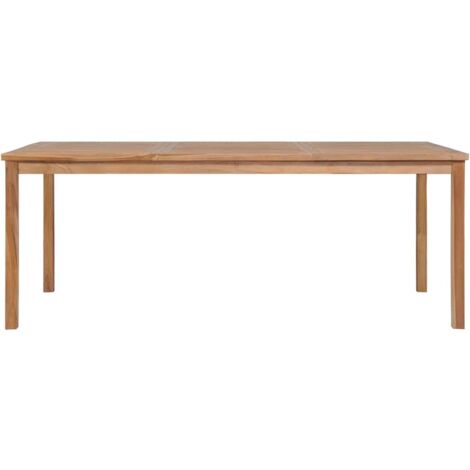 Gartentisch 200x100x77 cm Massivholz Teak vidaXL