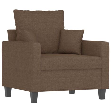 Sessel Braun 60 cm Stoff vidaXL24055