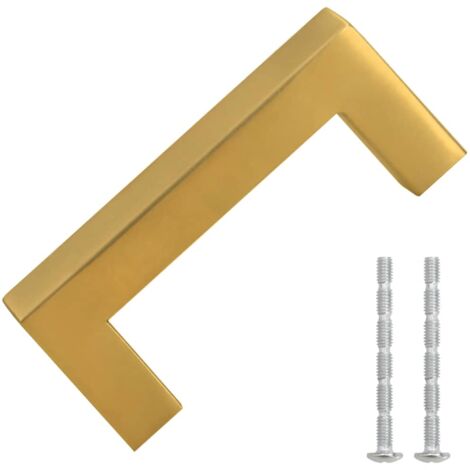 Möbelgriffe 10 Stk. Golden 64 mm Edelstahl vidaXL