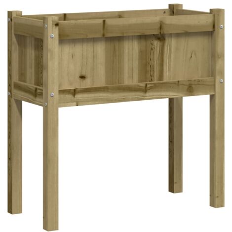Pflanzkübel mit Beinen 70x31x70 cm Kiefernholz Imprägniert vidaXL