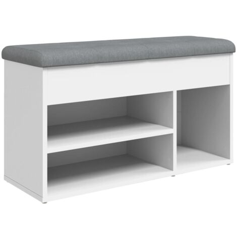 Schuhbank Weiß 82 x 32 x 45,5 cm Holzwerkstoff vidaXL