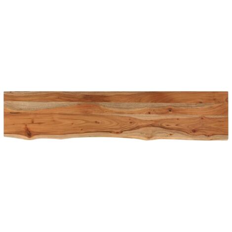 Tischplatte 180x30x3,8cm Rechteckig Massivholz Akazie Baumkante vidaXL85789