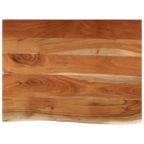Waschtischplatte 80x60x2,5 cm Rechteckig Massivholz Akazie vidaXL89136