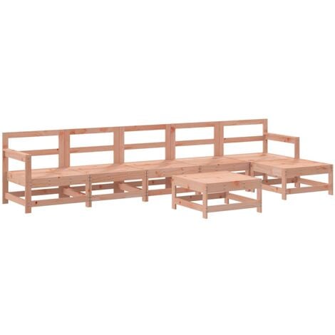 7-tlg. Garten-Lounge-Set Massivholz Douglasie vidaXL