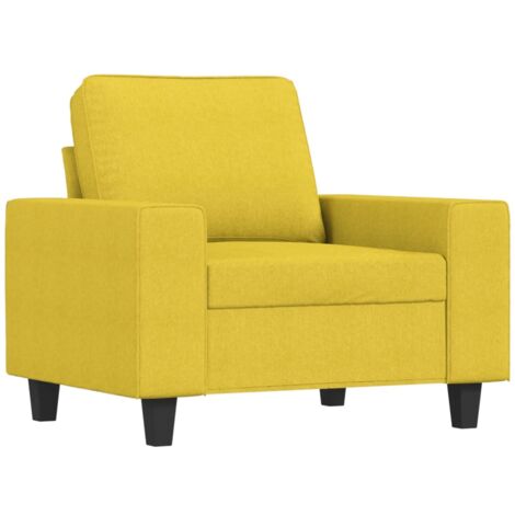 Sessel Hellgelb 60 cm Stoff vidaXL