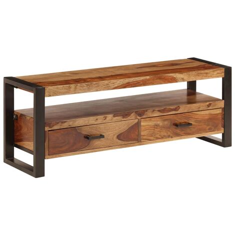 TV-Schrank 120x35x45 cm Massivholz Akazie vidaXL