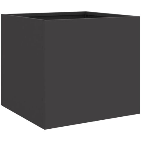 Pflanzkübel Schwarz 32x30x29 cm Stahl vidaXL