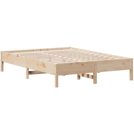 Bettgestell ohne Matratze 160x200 cm aus massivem Kiefernholz