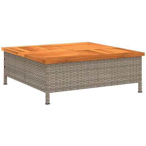 Verkleidung für Sonnenschirmständer Grau 70x70x25 cm Akazie vidaXL