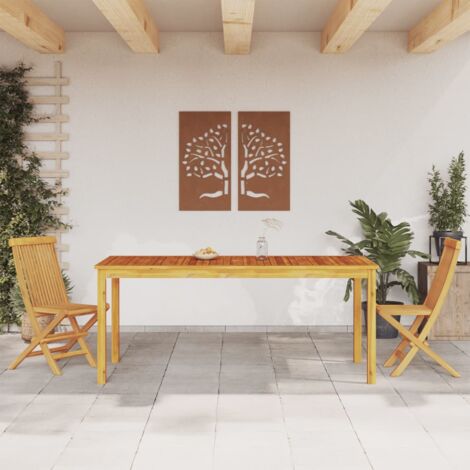 Garten-Esstisch 180x90x75 cm Massivholz Akazie vidaXL