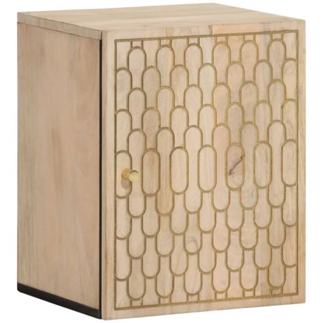 Bad-Wandschrank 38x33x48 cm Massivholz Mango vidaXL (1/5)