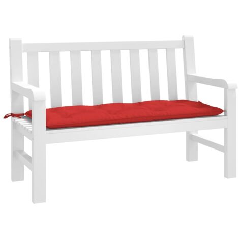 Gartenbank-Auflage Rot 120x50x7 cm Oxford-Gewebe vidaXL