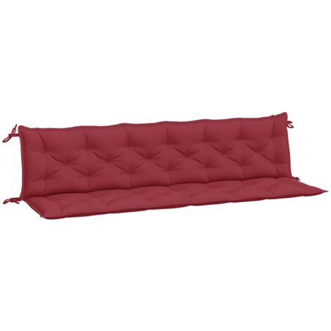 Gartenbank-Auflagen 2 Stk. Weinrot 200x50x7 cm Oxford-Gewebe vidaXL