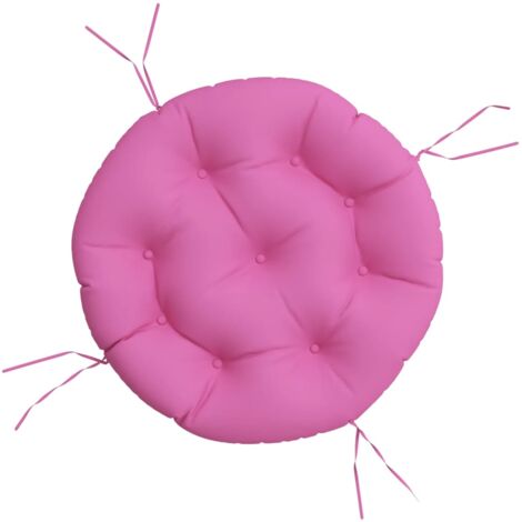 Kissen Rund Rosa Ø 60x11 cm Oxford-Gewebe vidaXL (1/5)