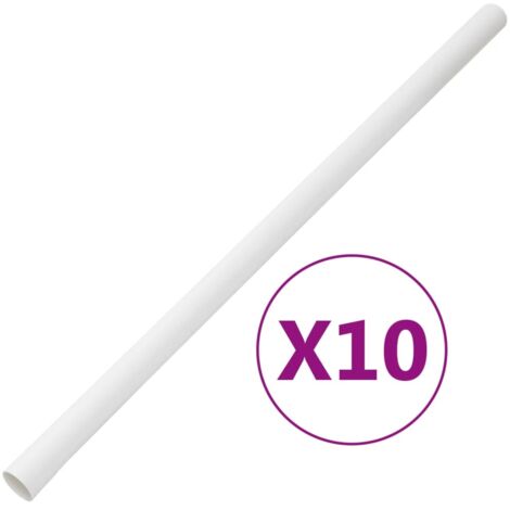 Installationsrohre mit Clips Ø30 mm 10 m PVC vidaXL
