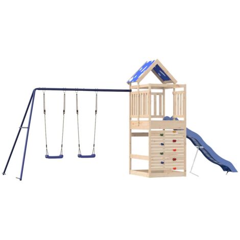Spielturm Massivholz Kiefer vidaXL