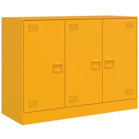 Sideboard Senfgelb 99x39x73 cm Stahl vidaXL
