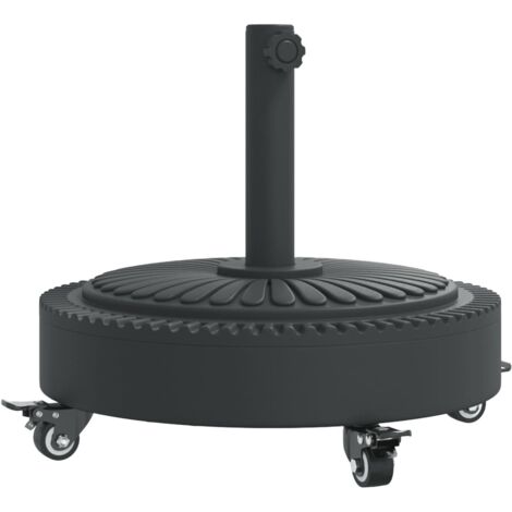Sonnenschirmständer mit Rollen für Ø38/48 mm Mast 27 kg Rund vidaXL