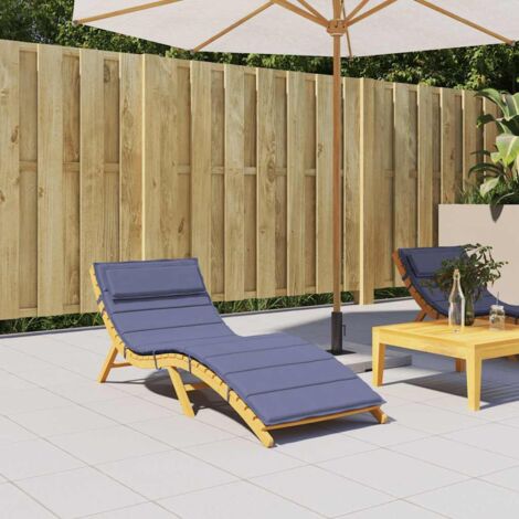 Sonnenliegen-Auflage Marineblau 180x60x4 cm Oxford-Gewebe vidaXL (1/5)