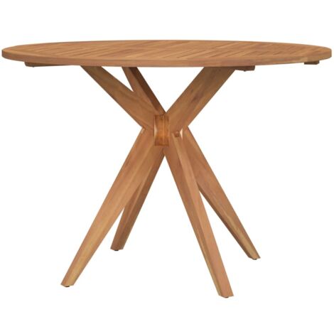 Gartentisch Rund Ø110x75 cm Massivholz Akazie vidaXL (1/5)