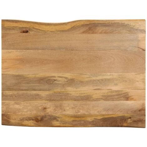 vidaXL Tischplatte mit Baumkante 90x80x2,5 cm Massivholz Mango