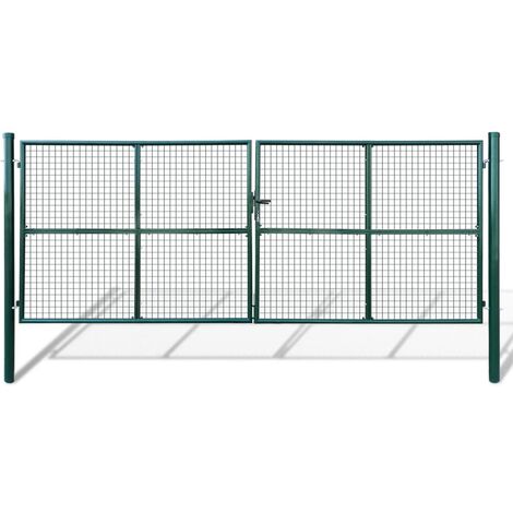 Gitter-Gartentor 415 x 150 cm vidaXL
