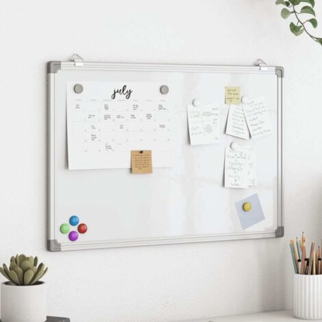 Magnetisches Whiteboard 60x40x1,7 cm Aluminium vidaXL