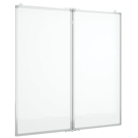 Magnetisches Whiteboard Klappbar 100x100x1,7 cm Aluminium vidaXL572653