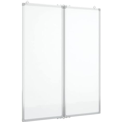 Magnetisches Whiteboard Klappbar 80x100x1,7 cm Aluminium vidaXL