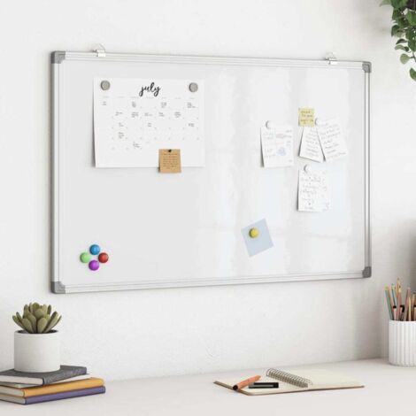 vidaXL Magnetisches Whiteboard 100x60x1,7 cm Aluminium