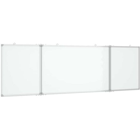 Magnetisches Whiteboard Klappbar 200x60x1,7 cm Aluminium vidaXL798007