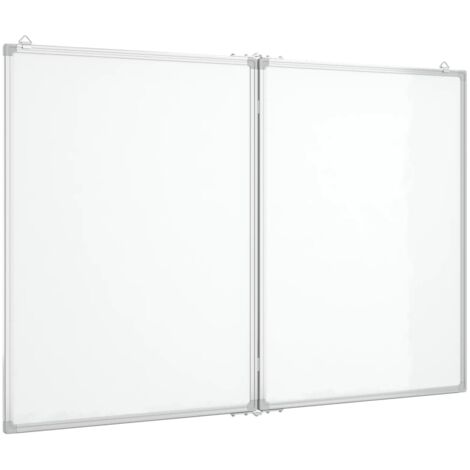 Magnetisches Whiteboard Klappbar 120x100x1,7 cm Aluminium vidaXL