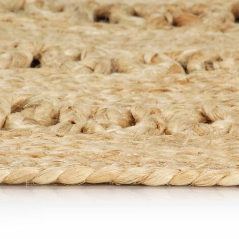Teppich Handgefertigt Jute Geflochten 120 cm vidaXL