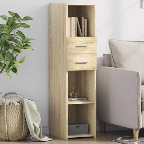 Produktbild von VidaXL Aktenschrank Apothekerschrank Sonoma-Eiche 30x42,5x150 Cm