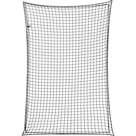 Anhängernetz mit Gummiseil Schwarz 2,2x1,5 m PP vidaXL