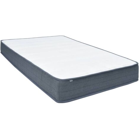 Boxspringmatratze 190x140x20 cm Mittelweich Stoff vidaXL
