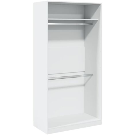 Kleiderschrank Weiß 100x50x200 cm Holzwerkstoff vidaXL