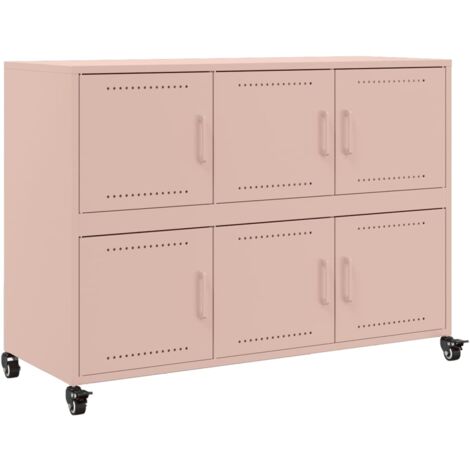 Sideboard Rosa 100,5x39x72 cm Stahl vidaXL (1/5)