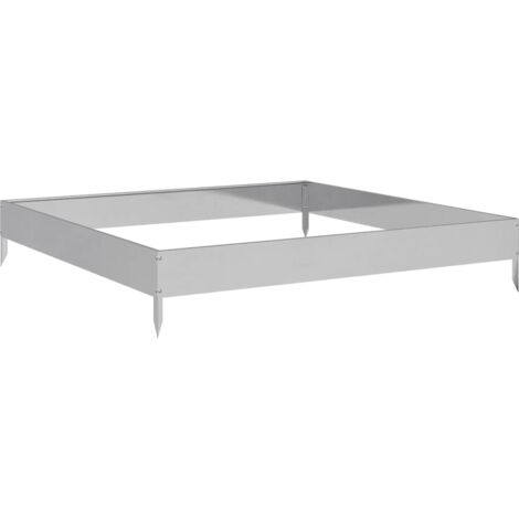 Hochbeet 100x100x18,5 cm Verzinkter Stahl vidaXL