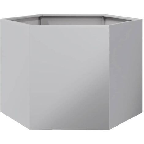Pflanzkübel Sechseckig 69x60x45 Verzinkter Stahl vidaXL