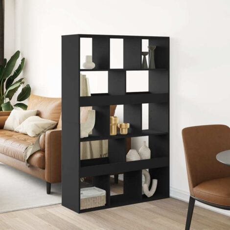 Raumteiler Schwarz 100x33x156,5 cm Holzwerkstoff vidaXL