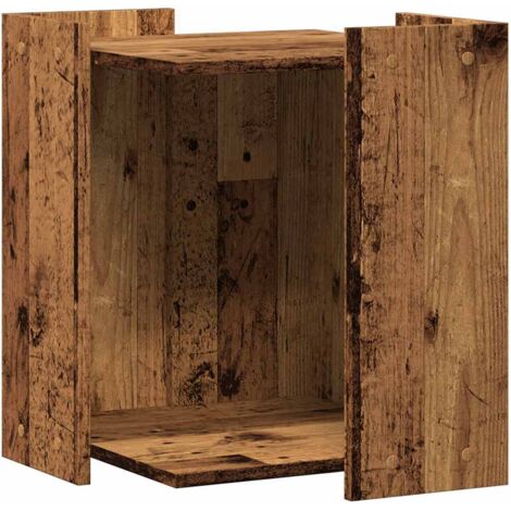Katzenklo Altholz-Optik 42x42x51 cm Holzwerkstoff vidaXL