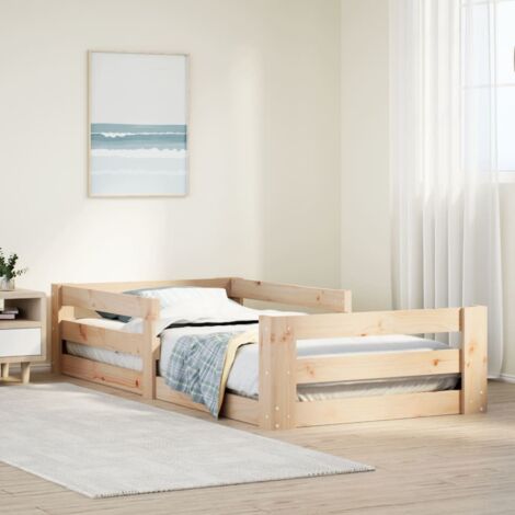 Massivholzbett ohne Matratze 70x140 cm Kiefernholz vidaXL (1/5)