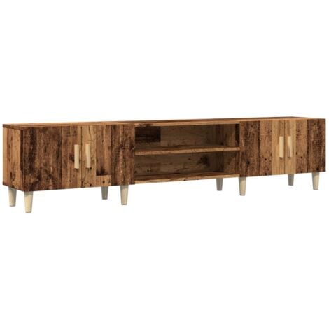 TV Cabinet Old Wood 180x31.5x40 cm Engineered Wood vidaXL